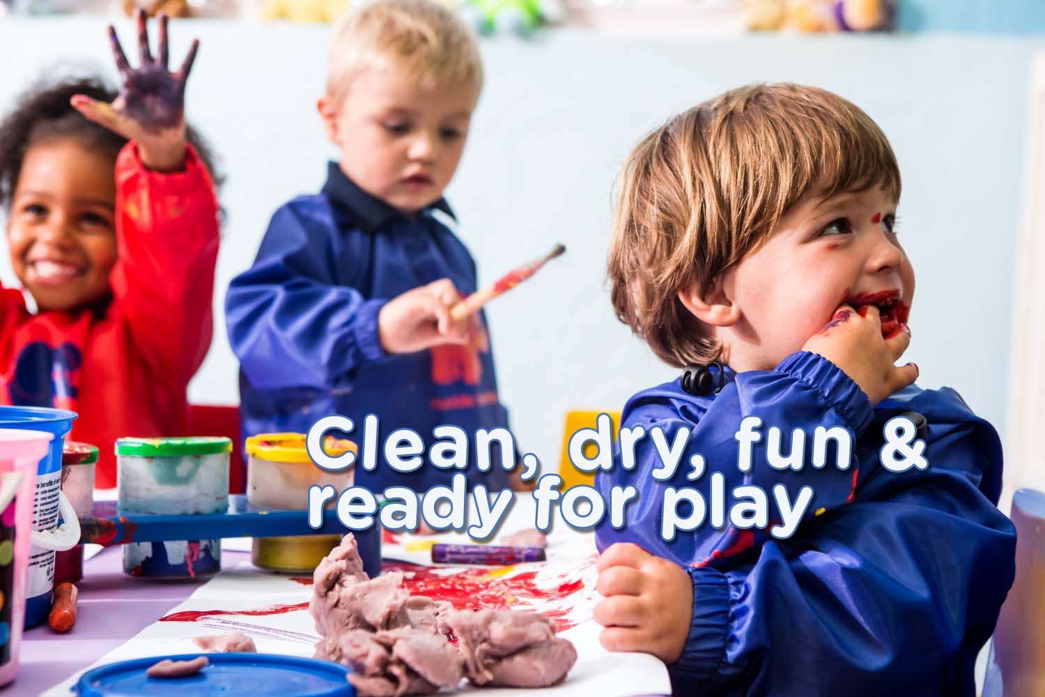 Clean, dry, fun and ready for play
